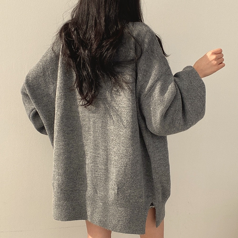 Turtleneck Knitting Long Pullover Sweaters for Women