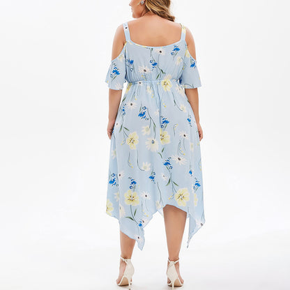 Summer Chiffon Women Plus Sizes Dresses
