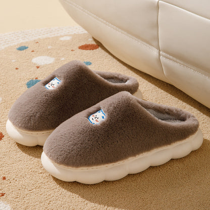 Comfortable Winter Plush Slippers for Couple