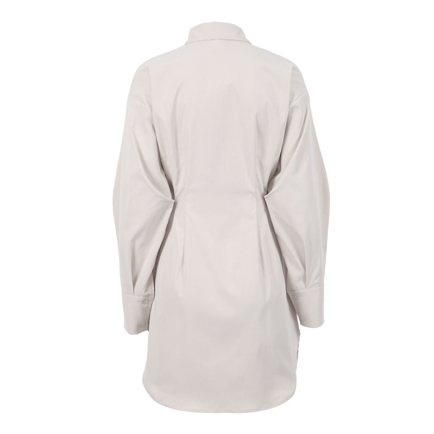 Vintage Long Sleeves Short Shirts Dresses