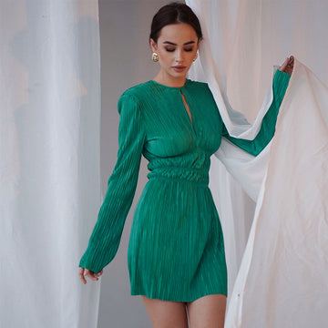 Sexy Long Sleeves Women Mini A Line Dresses