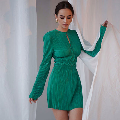 Sexy Long Sleeves Women Mini A Line Dresses