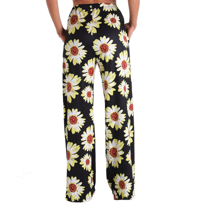 Leisure Women Comfortable Pants with Pocket