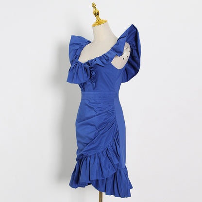 Sexy Off The Shoulder Pleated Mini Party Dresses