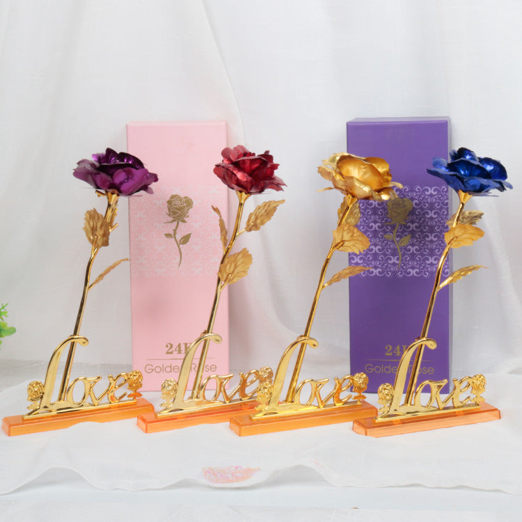 Gold Rose for Valentine's Day Gifts