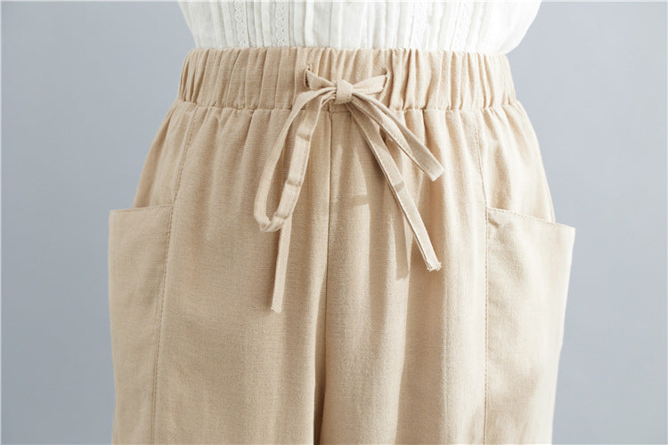 Casual Linen Loose Plus Sizes Women Pants