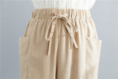 Casual Linen Loose Plus Sizes Women Pants