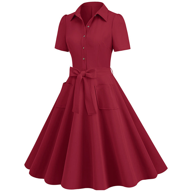 Elegant Short Sleeves Ball Dresses with Belt