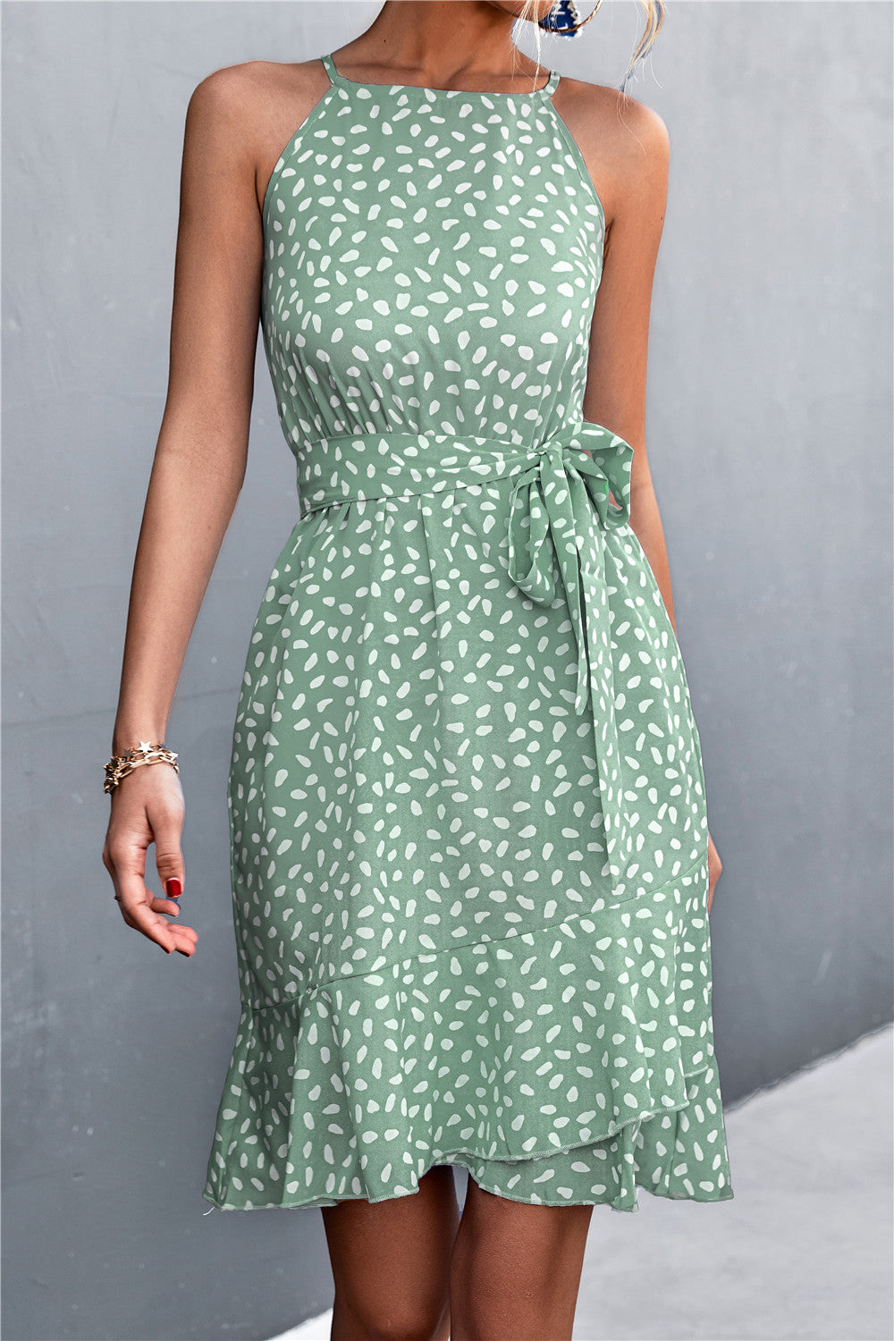 Summer Halter Irregular Mini Dresses