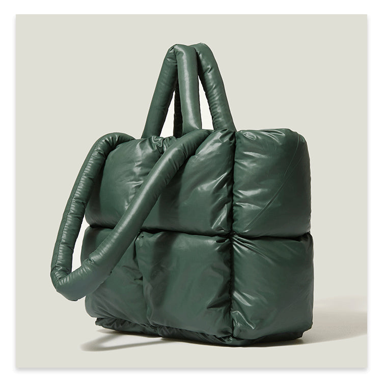 Fashion Down Women Handbags for Winter
