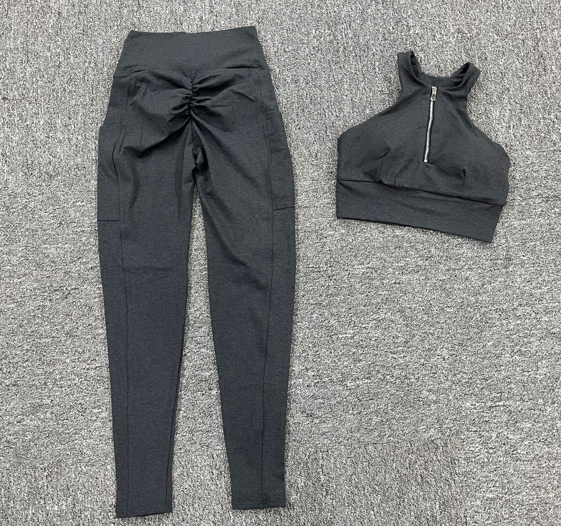 Sexy Drawstring Elastic Sports Yoga Suits for Women