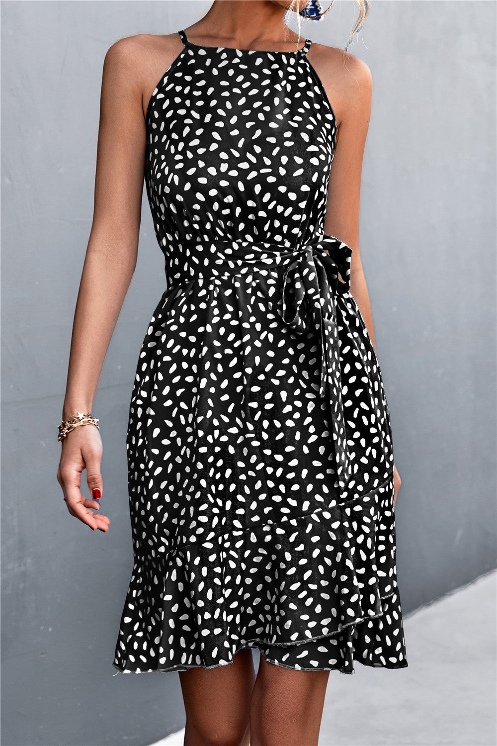 Summer Halter Irregular Mini Dresses