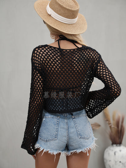 Sexy Knitting Hollow Out Knitting Sweaters