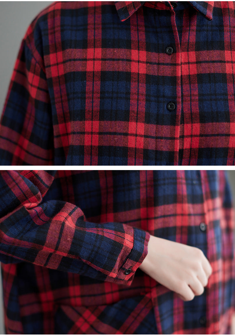 Vintage Long Sleeves Fall Shirts for Women