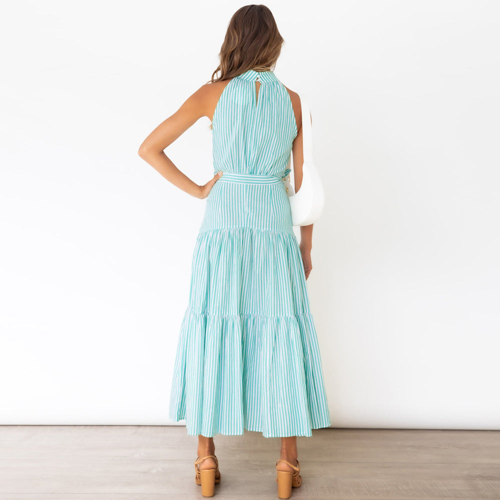 Summer Striped Summer Long Maxi Dresses