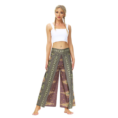 Casual Floral Print Women Yoga Loose Pants