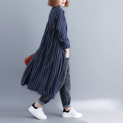Linen Women Plus Sizes Long Shirts