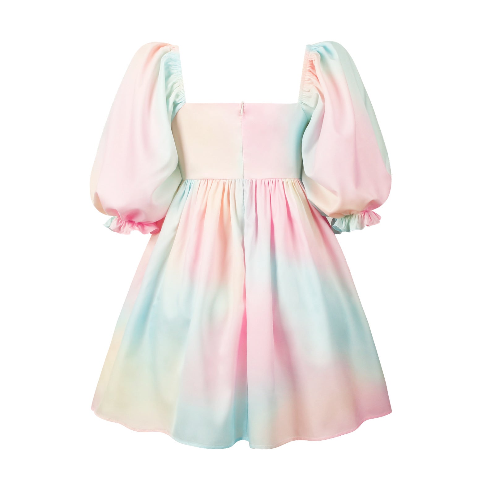 Summer Sexy Square Neckline Women Mini Dresses