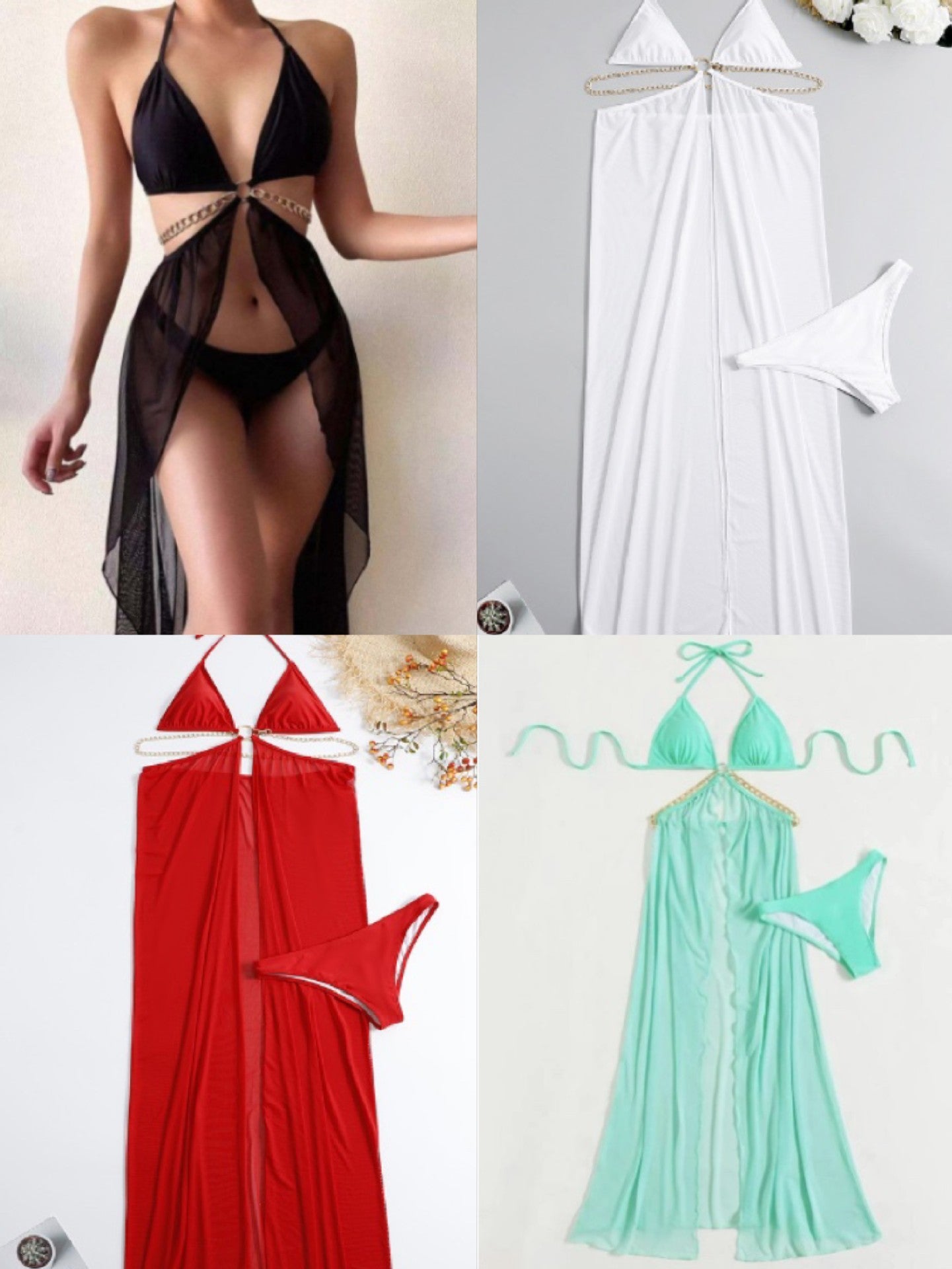 Sexy 3pcs Women Bikini Swimsuits