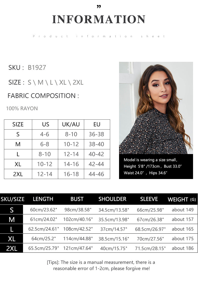 Casual Long Sleeves Spring Top Blouses for Women
