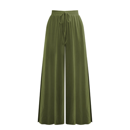 Casual Side Split Women Summer Pants