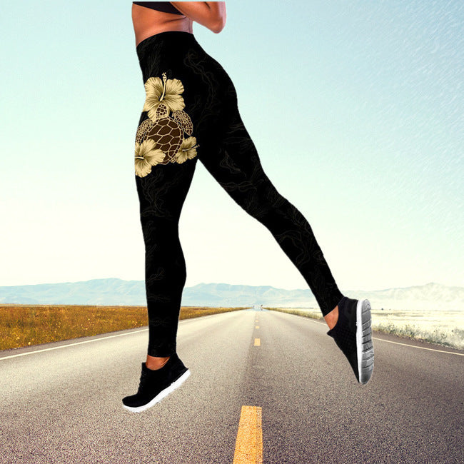 Sexy Butterfly Design High Waist Yoga Leggings