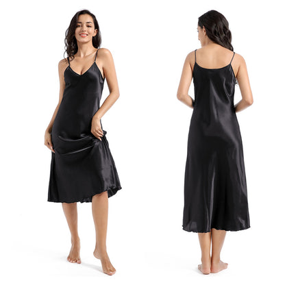 Sexy Satin Women Night Dresses