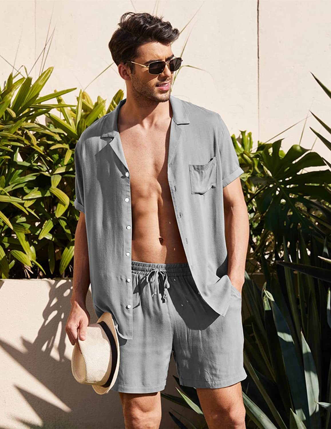 Casual Summer Men's Short Sleeves T Shirts and Shorts