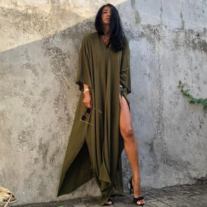 Casual Summer Holiday  Long Romper Cover Up Dresses