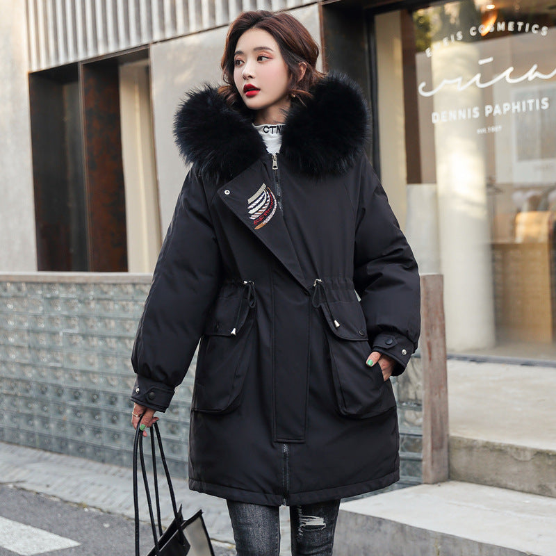 Warm Thick Velvet Plus Sizes Winter Outerwear for Women