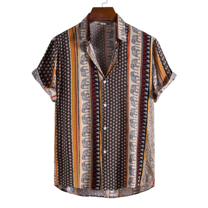 Casual Short Sleeves Men's Shirts