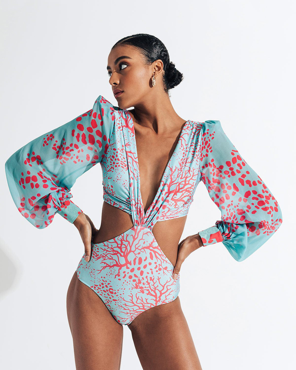 Sexy Long Sleeves Summer Bikini Swimsuits