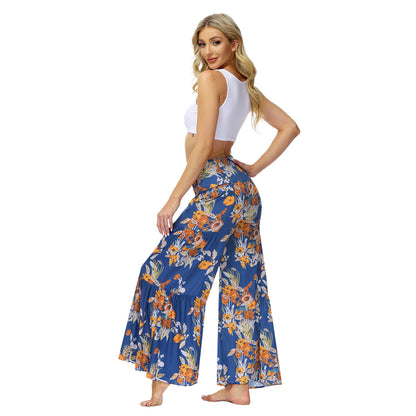 Casual Dyed Trumpet Pants for Women