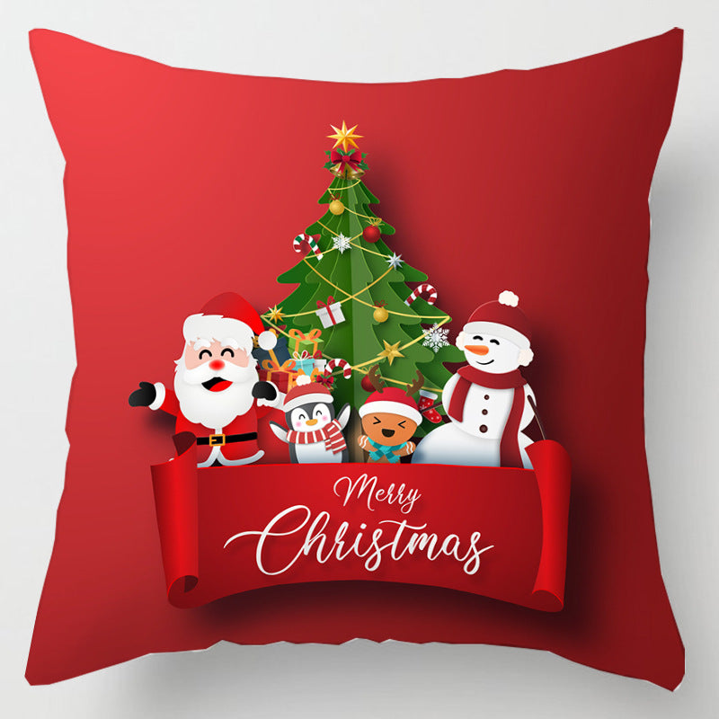 5pcs/Package Merry Christmas Santa Claus Pillow Case