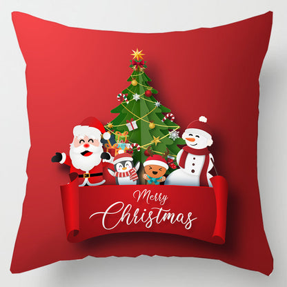 5pcs/Package Merry Christmas Santa Claus Pillow Case