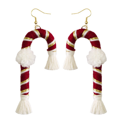Christmas Design Boho Woven Tassel Earrings