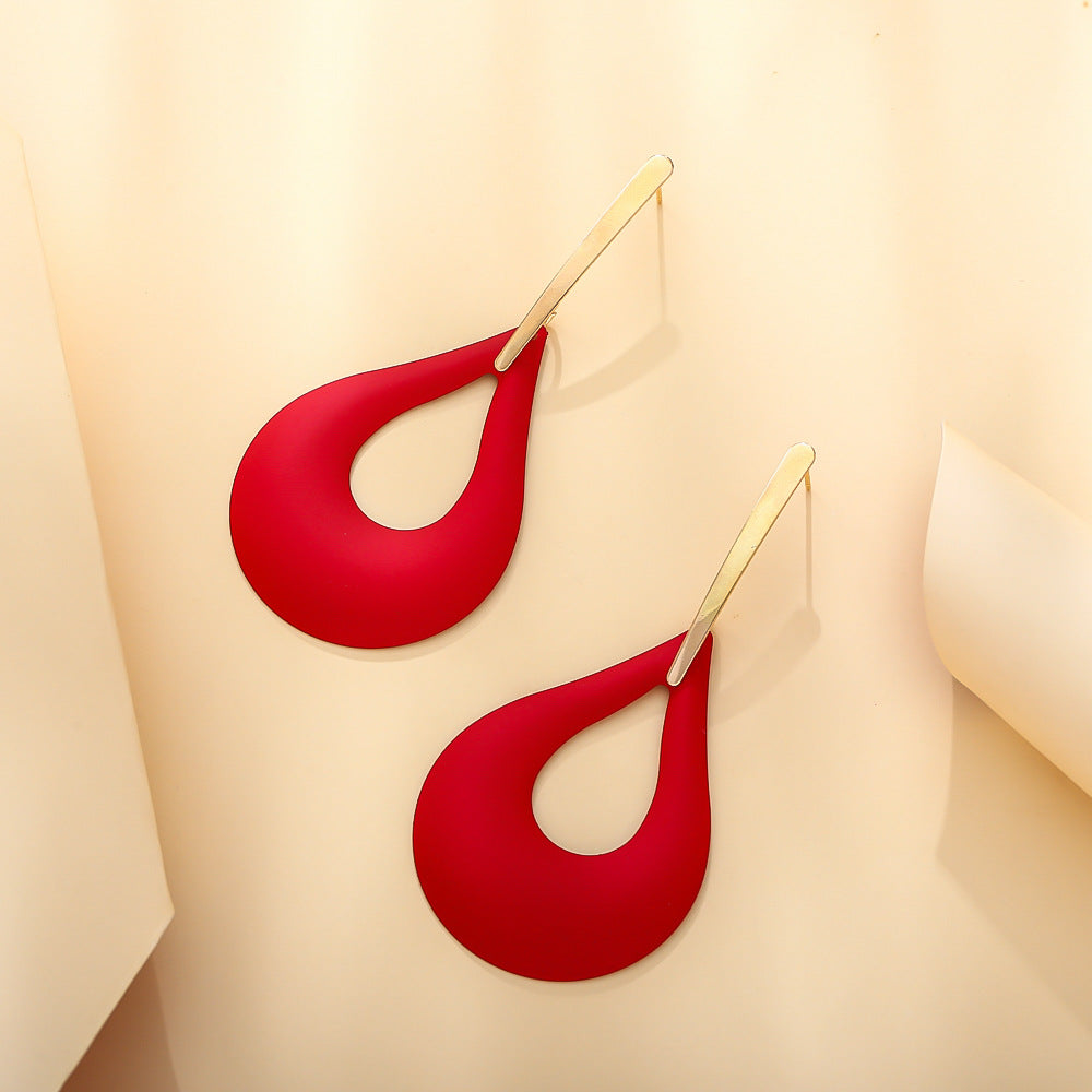Fashion Geometry Design Women Drop Earrings