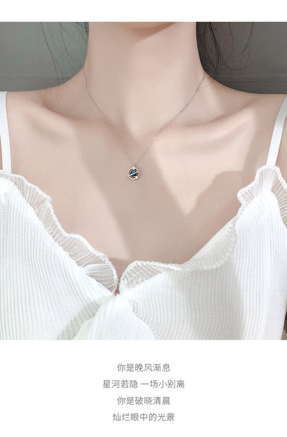 Fantasy Planet Design Silver Necklace for Women