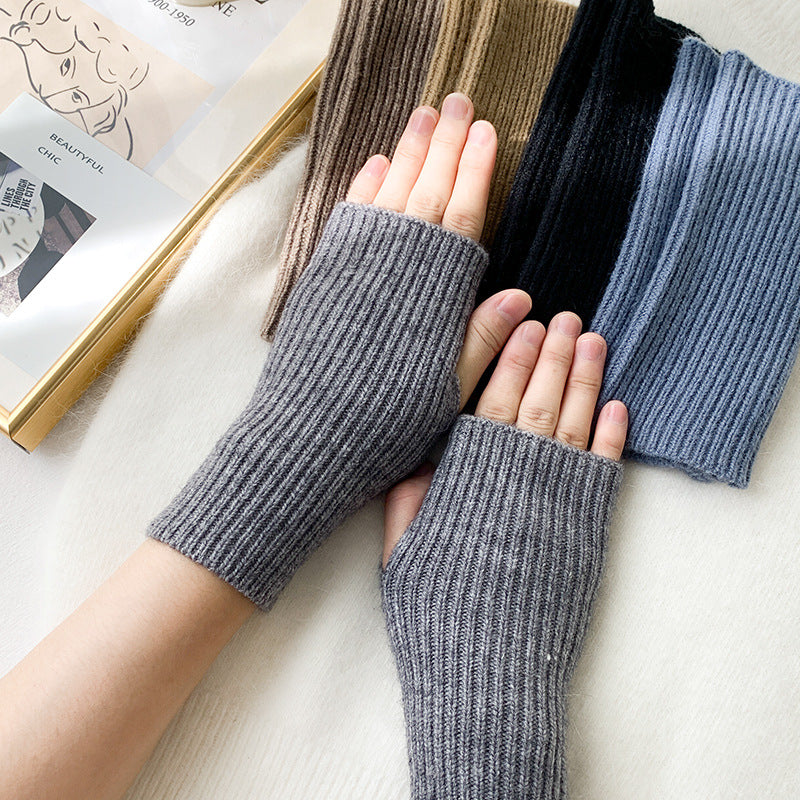 2 pairs/Set Winter Warm Knitted Gloves
