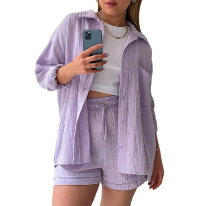 Casual Drawstring Plus Sizes Three Pieces Women Suits