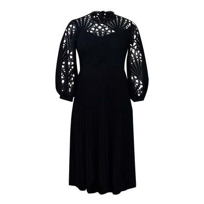 Elegant Hollow Out Plus Sizes Lace Party Dresses