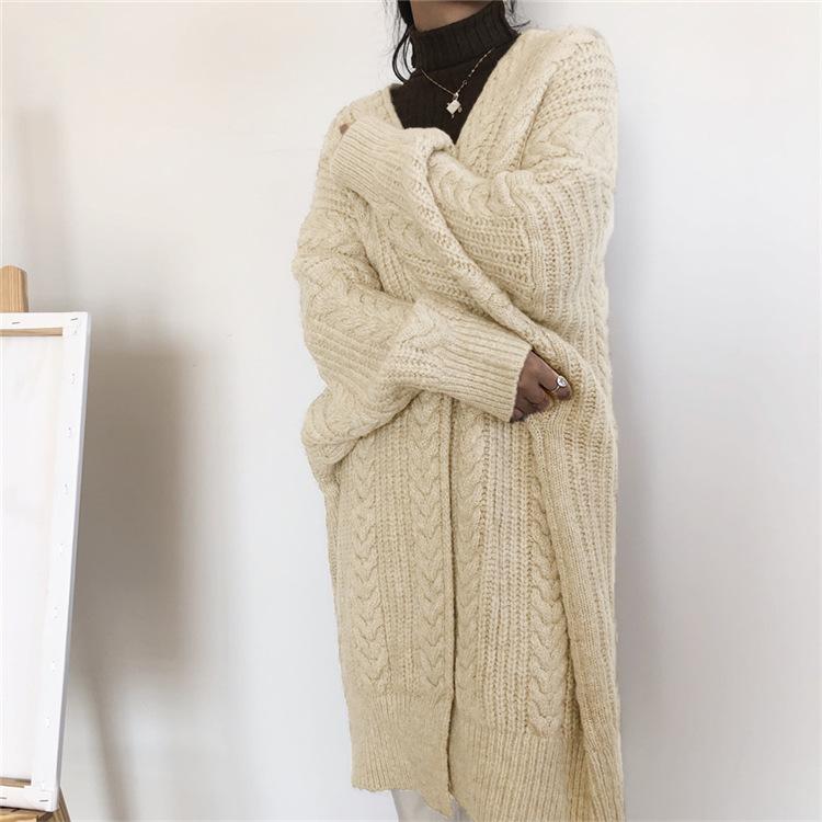 Vintage Fashion Knitting Loose Cardigans-STYLEGOING