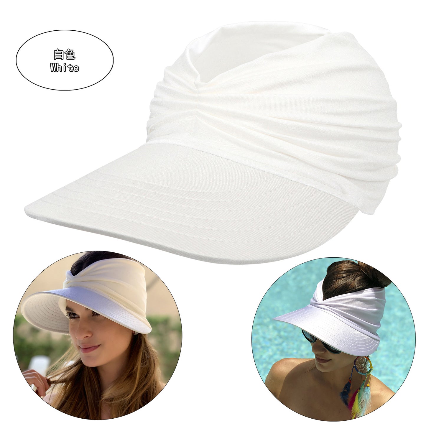 Summer Beach Sun Proof Outdoor Hats 2pcs/Set