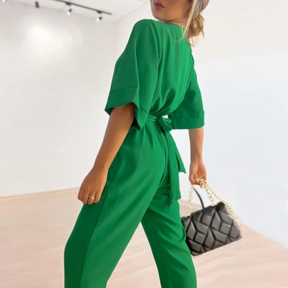 Casual Loose Plus Sizes Wide Legs Jumpsuits