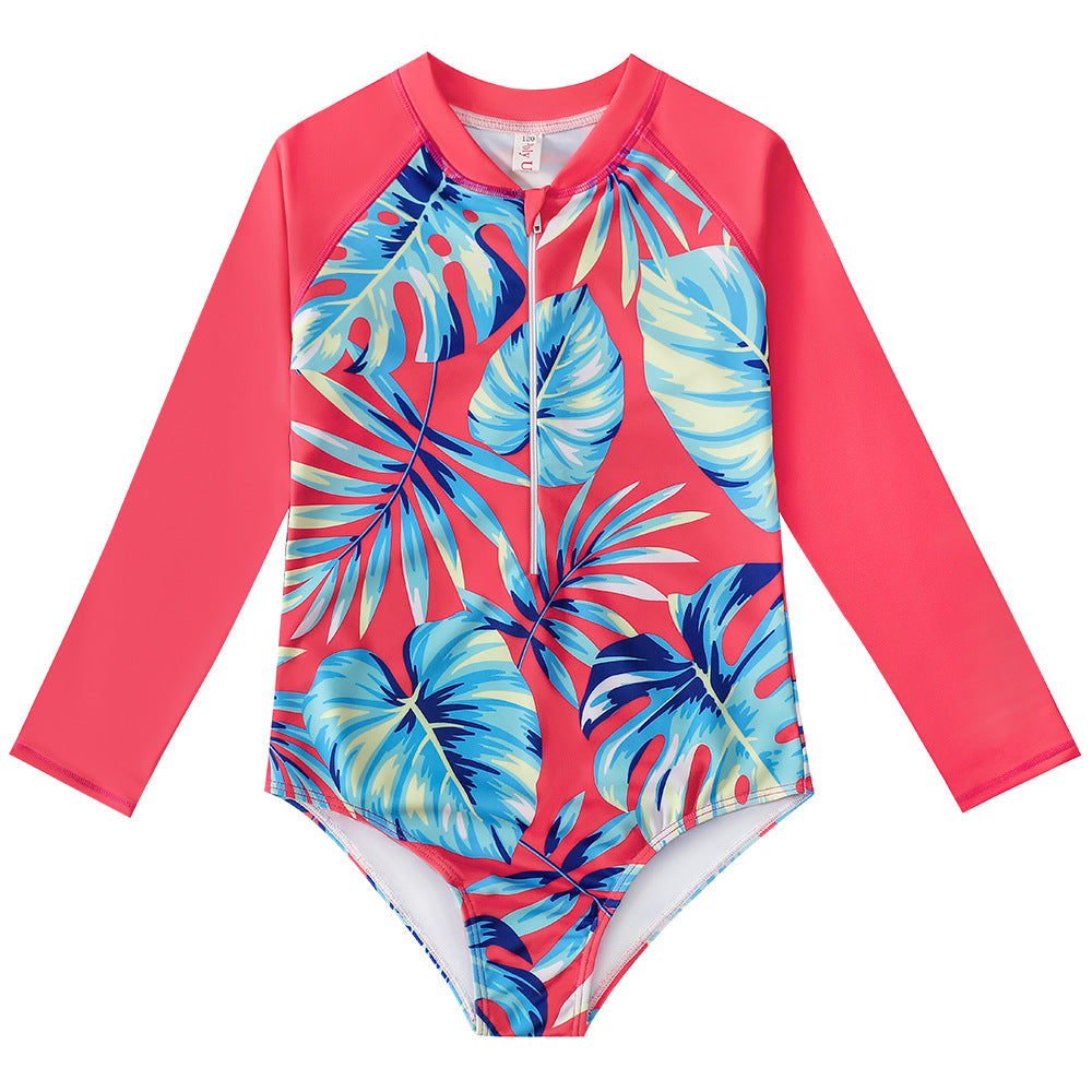 Long Sleeves Summer Beach Swimsuits for Girls