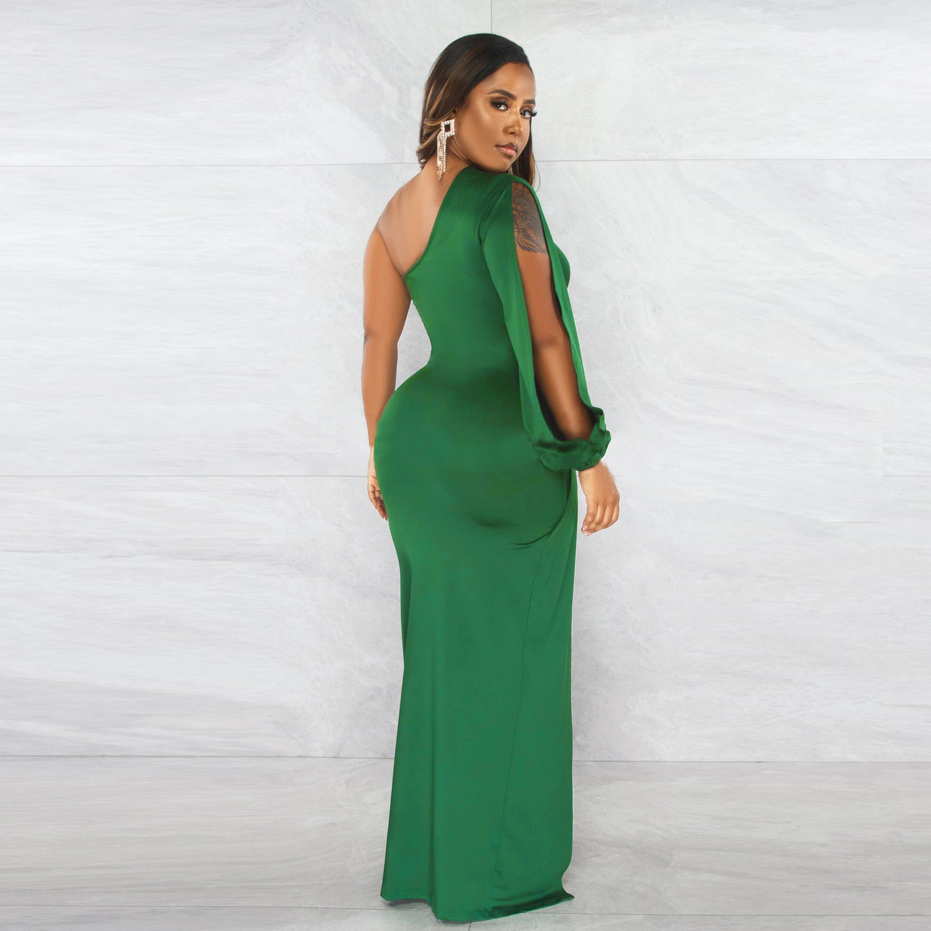 Classy One Shoulder Tight Dresses