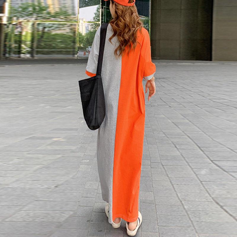 Super Plus Sizes Loose Long Maxi Dresses-STYLEGOING