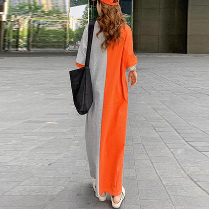 Super Plus Sizes Loose Long Maxi Dresses-STYLEGOING