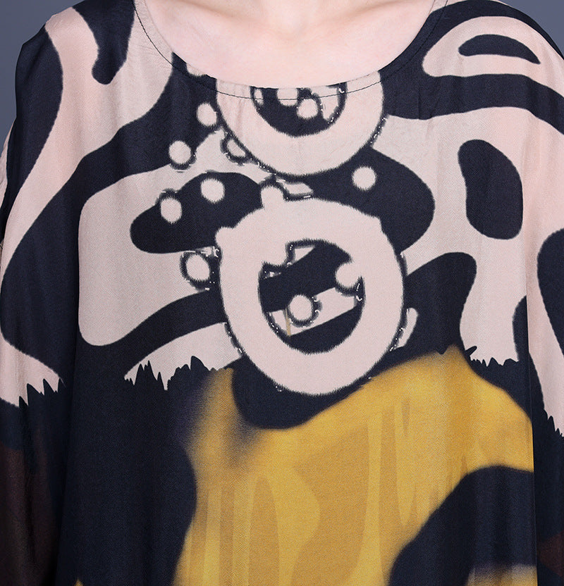 Summer Graffiti Romper Plus Sizes Dresses