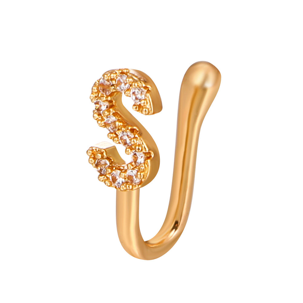 Fashion Letter Design Nose Rings for Women